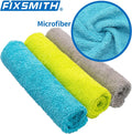 FIXSMITH Microfiber Cleaning Cloth - Pack of 50, Microfiber Towels for Cars 16 x 12 in, Highly Absorbent Cleaning Rags, Lint-Free, Streak-Free