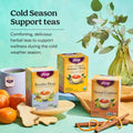 Yogi Tea Get Well Variety Pack - 6 Packs of 16 Tea Bags for Cold Season Support - Includes Bedtime, Breathe Deep, Echinacea Immune Support Teas