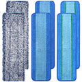 6 Pack Reusable Microfiber Pad for Bona Mop, 6 Pack Value - Use with Bona Mops, Includes 2 Pack Dusting Pad, 2 Pack Cleaning Pad and 2 Pack Deep