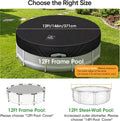 SIHAIAN 12 Ft Round Pool Cover, with Automatic Drain Pool Cover, Patented One-Piece Tensioning System Above Ground Pool Cover, Preventing