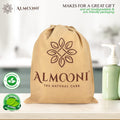 Almooni Mini Natural Loofah Sponge - Real Egyptian Shower Exfoliating Loofah - Small Loofah Scrubber for the Perfect Grip - 3 Count(1 Pack)