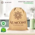 Almooni Natural Loofah Exfoliating Body Scrubber, Made with Natural Egyptian Shower Loofah Sponge, Bath Shower Loofah Sponge for Women and Men,