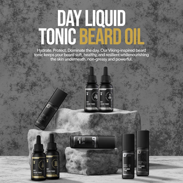The Beard Struggle - Day Liquid Tonic Beard Oil - Silver Collection (Alfheim'S Forests) - Beard Oil for Men - Moisturize, Softens Hair, Reduces