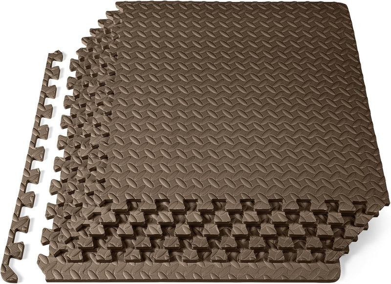 Prosourcefit Puzzle Exercise Mat ½ In, EVA Interlocking Foam Floor Tiles for Home Gym, Mat for Home Workout Equipment, Floor Padding for Kids,