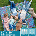 60x80" Large Boho Picnic Blankets Outdoor Water proof Sand proof Beach Blanket Packable Patio Grass Park Camping Mats Camper Hiking Must Haves