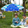 AMMSUN 5ft Kids Beach Umbrella for Picnic, Water Table, Sand Box Sun Shade | Durable Children Seaside Umbrella, UV protection, Ideal for sand
