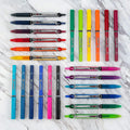 Pilot Precise V5 RT Refillable & Retractable Rollerball Pens, Extra Fine Point Pens 0.5 mm, Black, Pack of 2 - Ideal for School, Journaling &