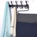 Dseap Coat Rack Wall Mounted - 5 Tri Hooks, Heavy Duty, Stainless Steel, Metal Coat Hook Rail for Coat Hat Towel Purse Robes Mudroom Bathroom