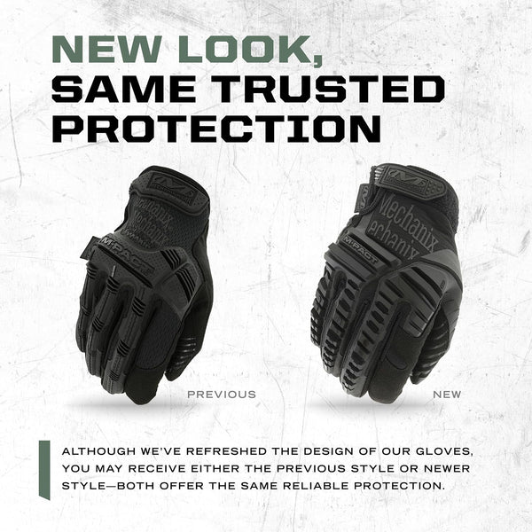 Mechanix Wear: M-Pact Covert Tactical Gloves with Secure Fit, Touchscreen Capable Safety Gloves for Men, Work Gloves with Impact Protection and