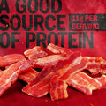Jack Link's Hickory Smoked Bacon Jerky - 2.5 oz Bag - Ready to Eat Real Meat Protein Snacks - 11g Protein per Serving - Made with 100% Thick Cut