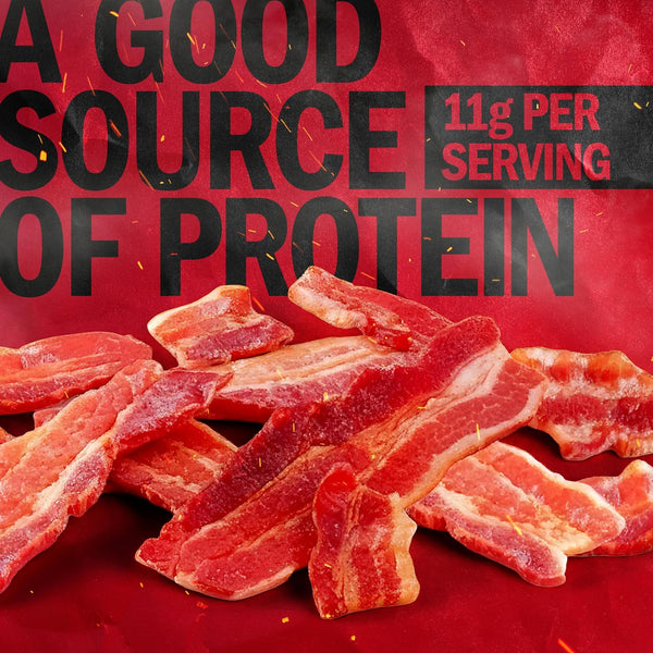 Jack Link's Hickory Smoked Bacon Jerky - 2.5 oz Bag - Ready to Eat Real Meat Protein Snacks - 11g Protein per Serving - Made with 100% Thick Cut