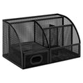 Amazon Basics Mesh Pen Holder and Organizer, Black, Ã¢ÂÂ9.1" X 5.9" X 5.5