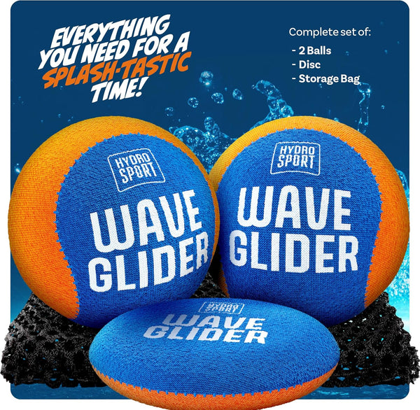 Skipping Water Balls - Pool Ball - Beach Toys for Kids Ages 8-12 - Lake Skip, Skee, Fly Swimming Game Adults, Boys, Teens, & Family - Water Toy