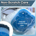 Multipurpose Dual Sided Triple Layer Dish Sponges Kitchen | Boil Safe Scratch Free Odor Resistant Extra Durable | Flexible and Durable Design for