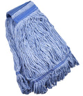 Mop Head Replacement Commercial Heavy Duty String Blue Wet Mop Heads for 3 Typs Commercial Mop Handle(1,Large)