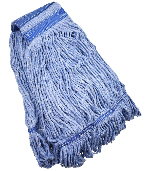 Mop Head Replacement Commercial Heavy Duty String Blue Wet Mop Heads for 3 Typs Commercial Mop Handle(1,Large)