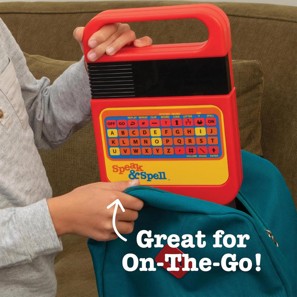 Playmonster Speak & Spell Electronic Game - Educational Learning Toy, Spelling Games, 80S Retro Handheld Arcade, Autism Toys, Activity for Boys,