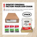 Oregon S56X3 3-Pack Advancecut Chainsaw Chains for 16-Inch Bar -56 Drive Links Ã¢ÂÂ Low-Kickback, Fits Husqvarna, Echo, Poulan, Wen and More