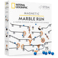 National Geographic Magnetic Marble Run STEM Building Set for Kids | Magnetic Track and Trick Pieces, Marble Maze, Engineering Toy, Creative