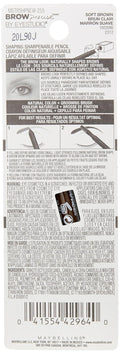 Maybelline New York Brow Precise Shaping Eyebrow Pencil, Soft Brown, 0.02 oz. Soft Brown 1 Count (Pack of 1)