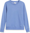 Amazon Essentials Women's Fleece Crewneck Long Sleeve Pullover Sweatshirt (Available in Plus Size) Medium Blue