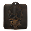 House of Jack Co. Skull Grommet Long Bifold Wallet for Men, Add Your Chain Biker Wallet, Full Grain Cowhide Leather Wallet, Black