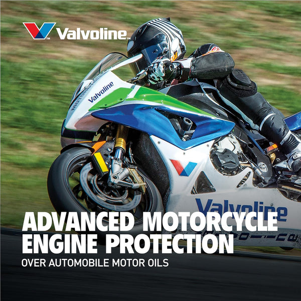Valvoline 4-Stroke Motorcycle Full Synthetic SAE 20W-50 Motor Oil 1 QT, Case of 6