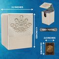 MTG Commander Deck Box - Fits 100+ Cards, Strong Magnet Closure, PU Leather Magic Gathering Deck Box for TCG, CCG, MTG Cards (Grey)