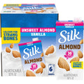 Silk Shelf-Stable Almond Milk, Unsweetened Vanilla, Dairy-Free, Vegan, Non-GMO Project Verified, 1 Quart (Pack of 6) Unsweetened 32 Fl Oz (Pack of 6)