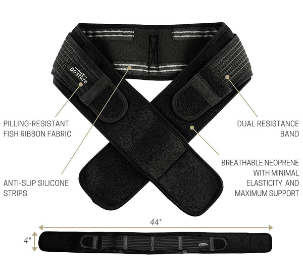 Sacroiliac Hip Belt for Women and Men That Alleviates Sciatic, Pelvic, Lower Back, Leg and Sacral Nerve Pain Caused by Si Joint Dysfunction|