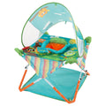 Bright Starts, Pop 'N Jump Portable Baby Activity Center, Indoor Outdoor Use, Lightweight, Carrying Bag, Canopy, 6-12 Months (Animals)