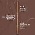 L'Oreal Paris Makeup Le Shadow Stick Eyeshadow, Blendable, Smudge-Resistant, Cream Eyeshadow, Brown Bliss, 0.05 Oz