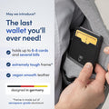 TRAVANDO Swype Slim Wallet for Men Metal RFID Blocking Mens Wallet Card Case