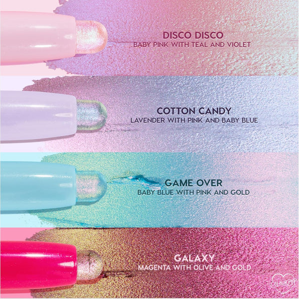 Colourpop Winx Club Shadow Stix - Multichrome Eyeshadow with Long-Lasting Color - Multi-Use Cream Makeup with a Built-In Sharpener & Precise Tip