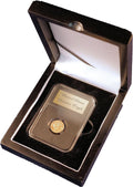 Guardhouse Wood Display Box for NGC/PCGS/Premier/Little Bear Elite Coins in Certified or Certified Style Holders/Slabs (Single Coin, Matte Black