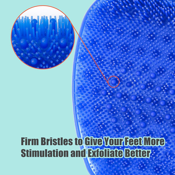 Shower Foot Cleaner Scrubber Massager, Foot Pain Tired Feet Relaxing Acupressure Mat for Shower Floor with Non-Slip Suction Cups, Increase