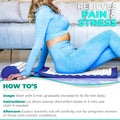 Sivan Health and Fitness Acupressure Mat and Pillow Set - Grounding Mat for Stress, Back & Neck Pain - Acupuncture Point Massage Mat for Muscle