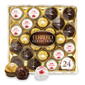 Ferrero Rocher Collection, Fine Hazelnut Milk Chocolates, 24 Count Gift Box, Assorted Coconut Candy and Chocolates, 9.1 oz, Perfect Easter Egg and
