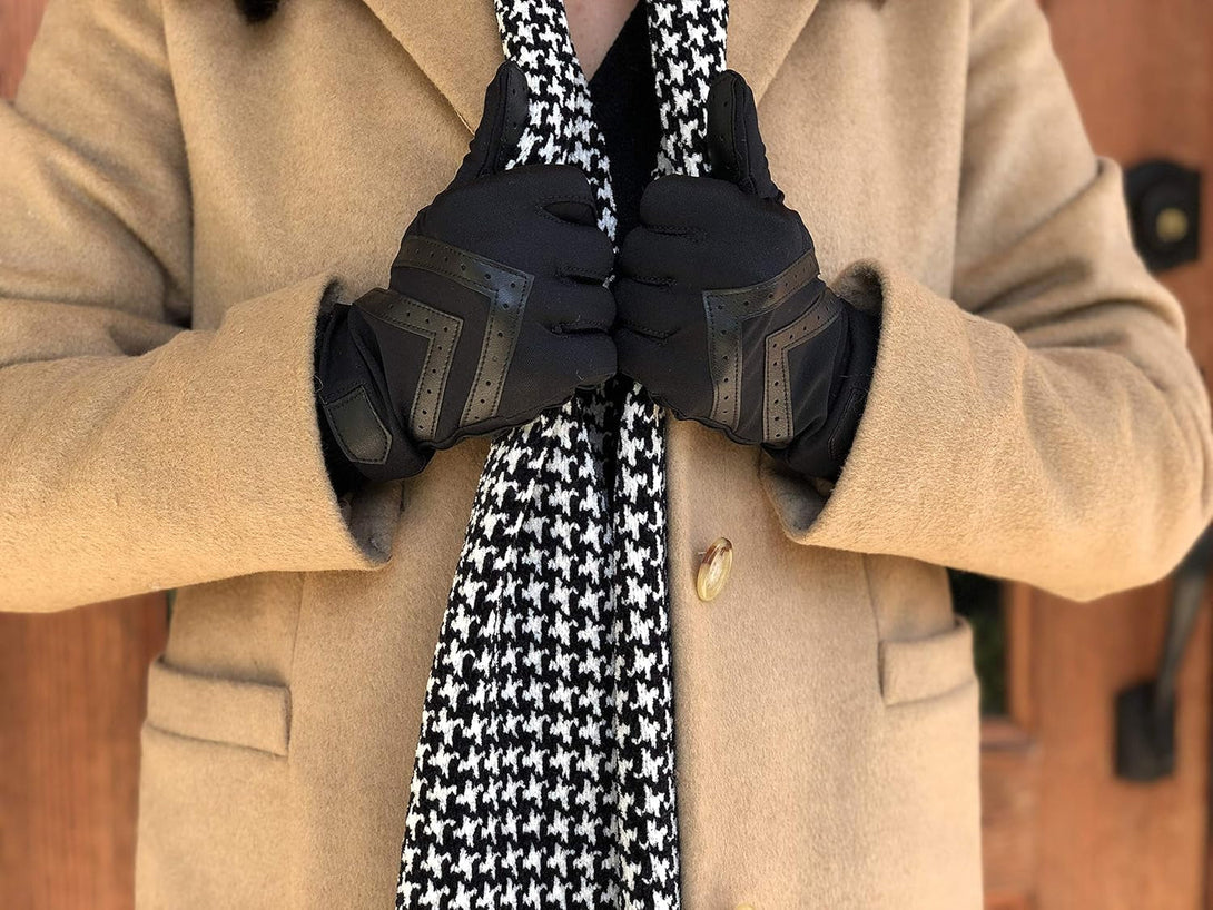 Isotoner Womens Spandex Shortie Touchscreen Gloves - Waterproof Winter Gloves