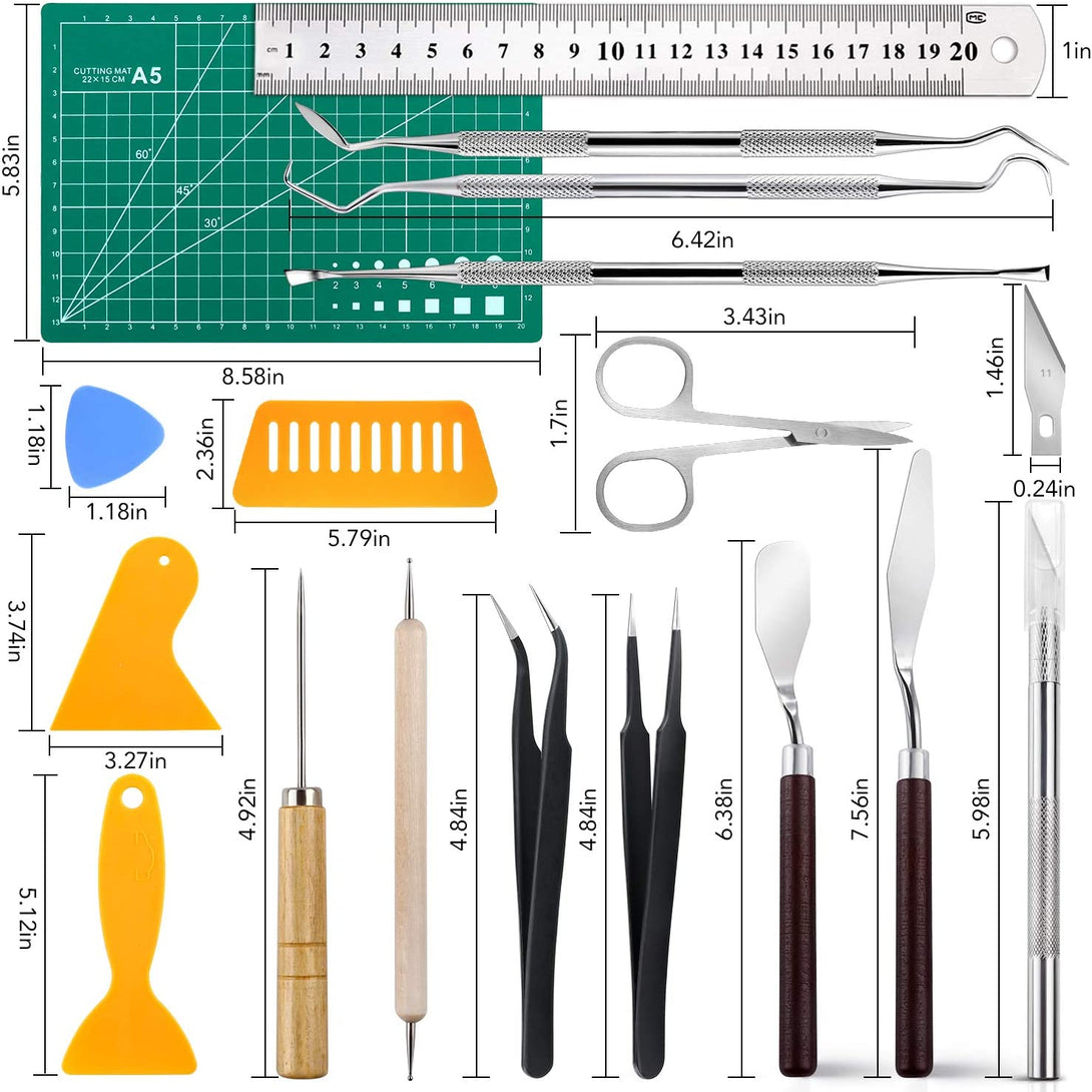 28 PCS Precision Craft Tools Set Vinyl Weeding Tools Kit for Weeding Vinyl, DIY Art Work Cutting, Hobby, Scrapbook