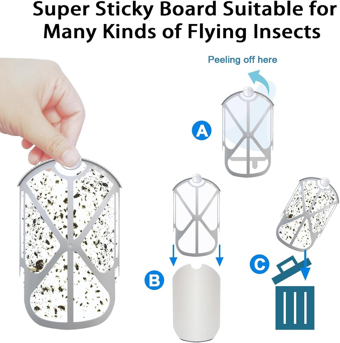 BAIMNOCM 16 Pack Refills Cartridge Compatible with Zevo Flying Insect Trap M364 M364A and Max, White