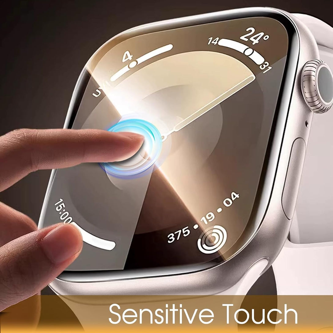 7 Packs for Apple Watch Screen Protector Series 9 8 7 41Mm, TPU Screen Protectors for Iwatch S9 S8 S7, Self-Healing Soft Film, Bubble-Free, Full Coverage, with Clear PC Case