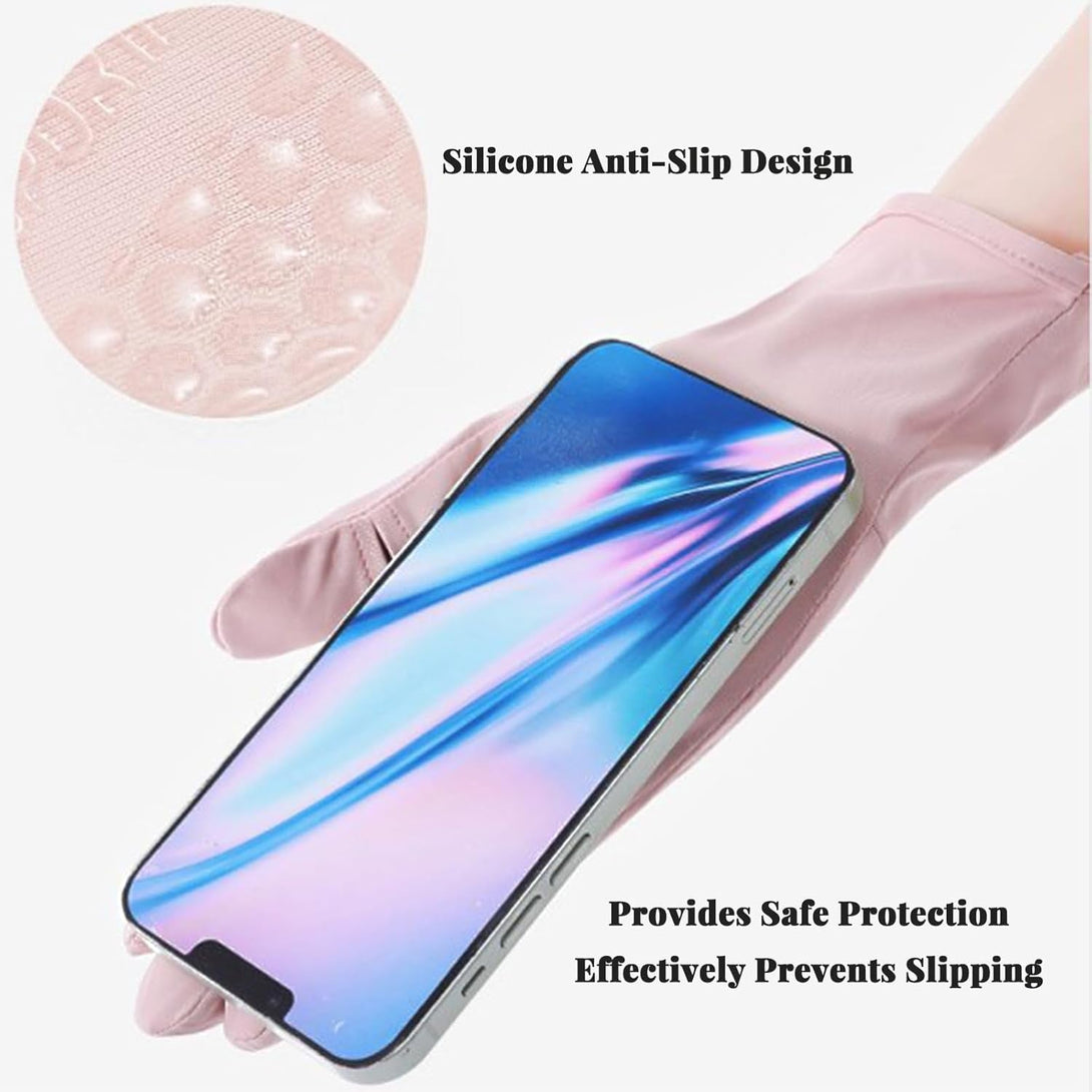 Women UV Sun Protection Gloves Full Finger Touchscreen Non Slip Gloves Driving Gloves Breathable Summer Outdoor for Women