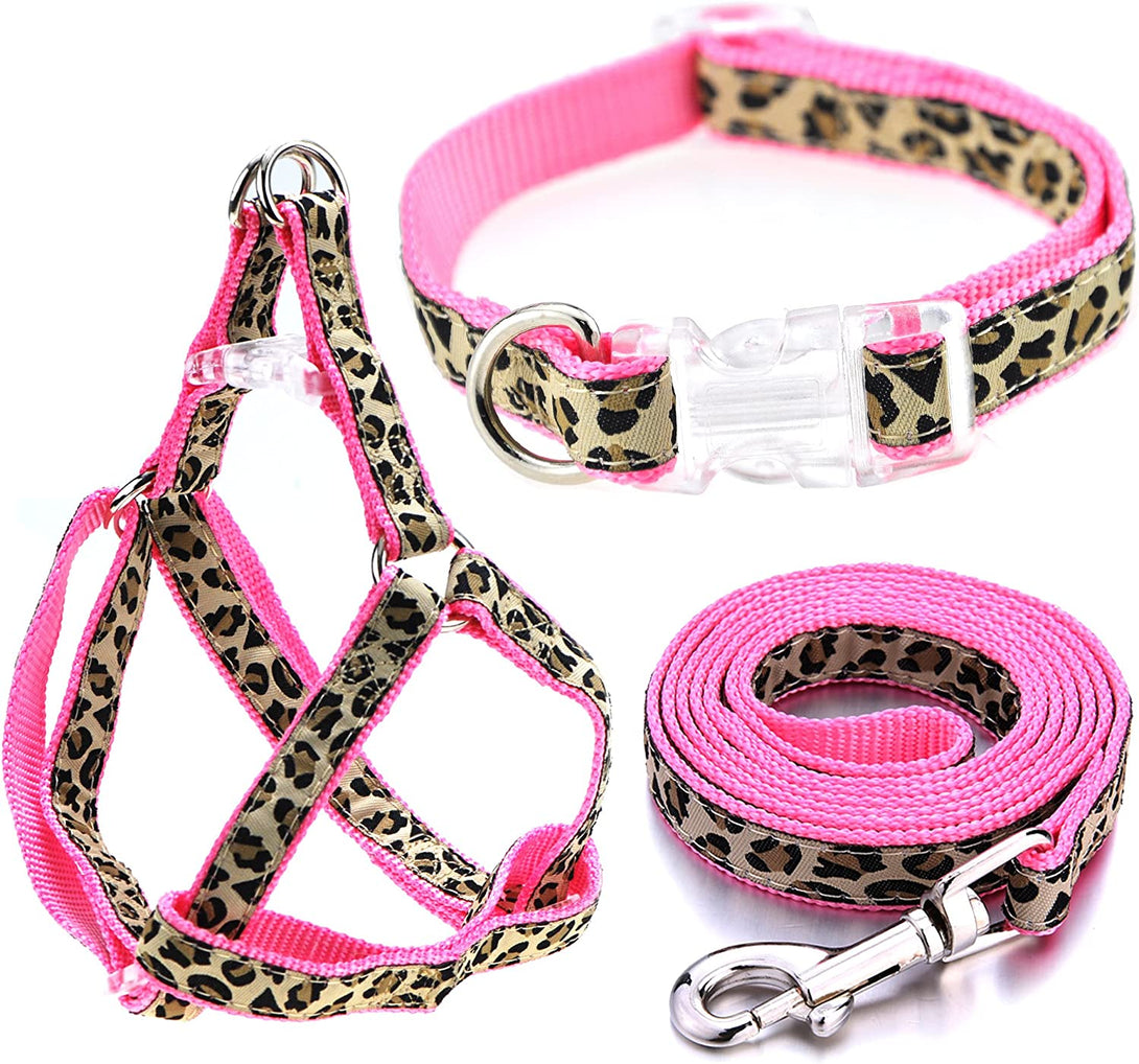 Mile High Life Dog Collar, Harness and Leash | Leopard Design | Perfect Accessory for Walking Your Dog