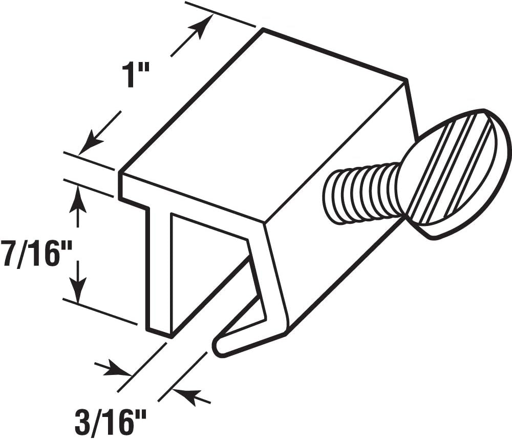 Prime-Line U 9819 Aluminum, Sliding Window Security Lock (4 Pack)