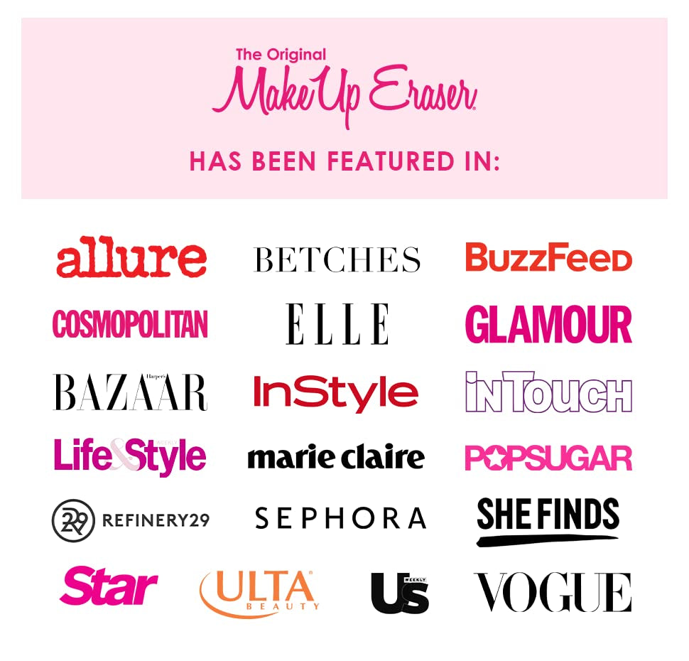 7-Day Set, Erase All Makeup with Just Water, Including Waterproof Mascara, Eyeliner, Foundation, Lipstick, Sunscreen, and More! 7Ct