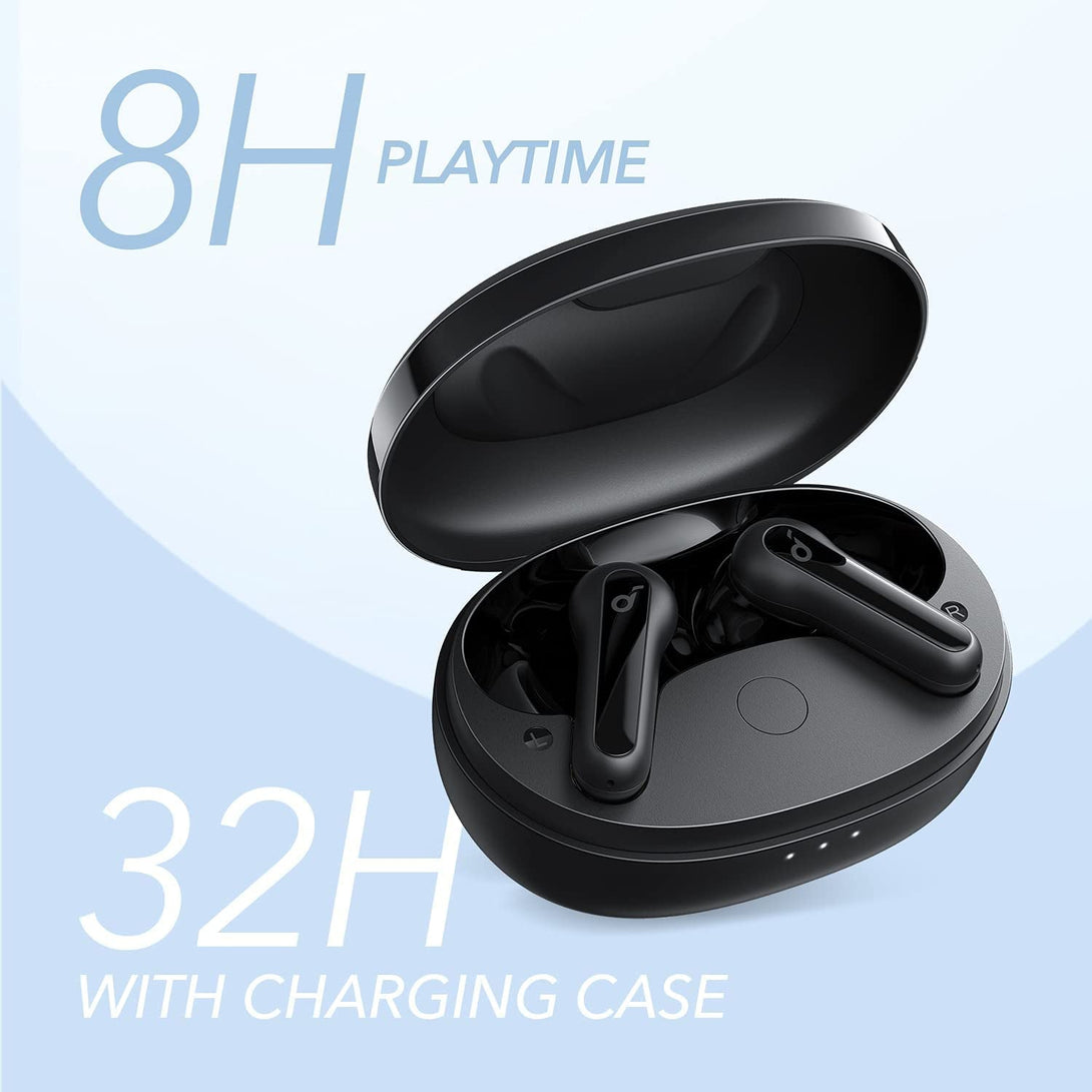 Soundcore Anker Life P2 Mini True Wireless Bluetooth 5.2 Earbuds Headphones, Black