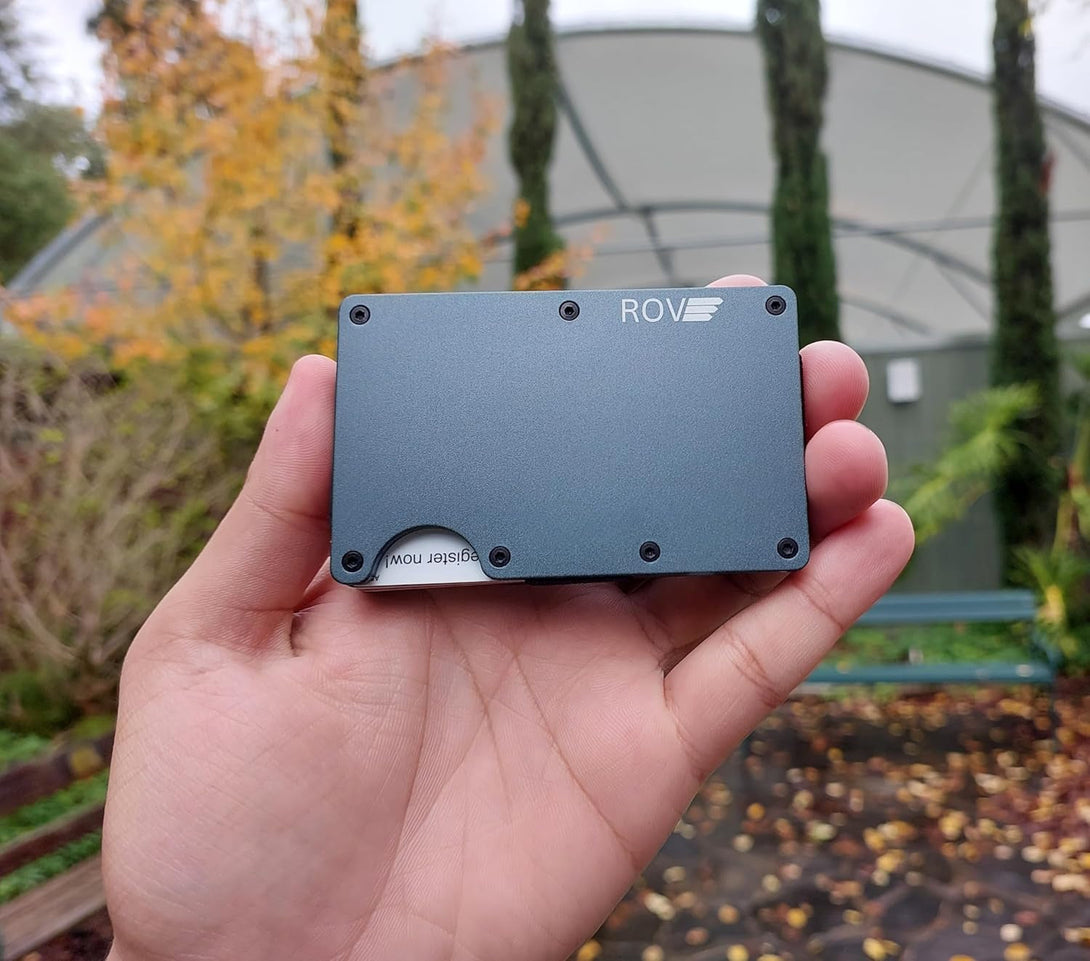 ROVE - Money Clip - RFID Blocking Aluminium Enhanced Minimalistic Compact Wallet (Sage Grey)