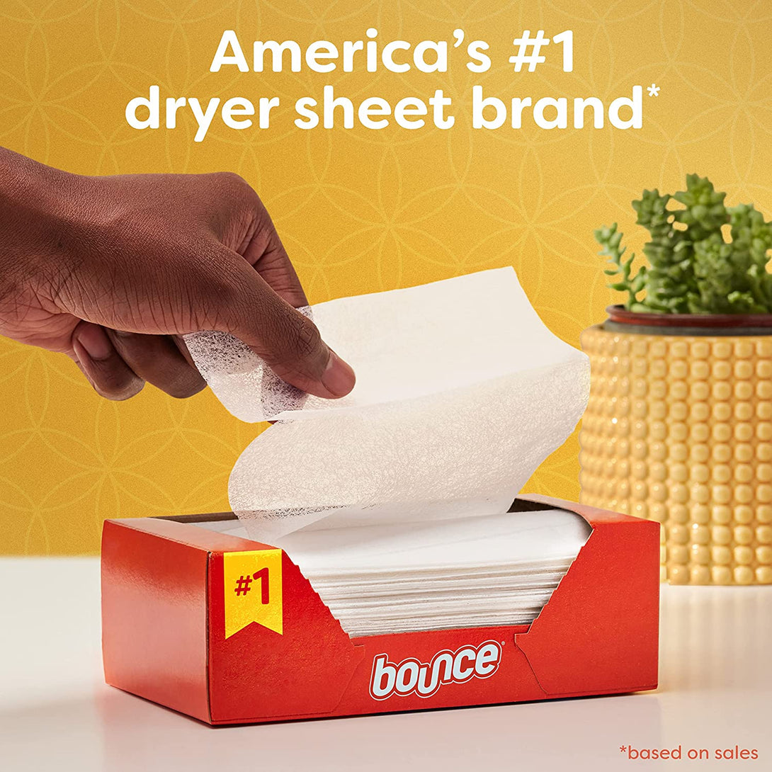 Bounce Dryer Sheets, Outdoor Fresh, 240 Count Laundry Fabric Softener Sheets with Static Control and Wrinkle Fighters