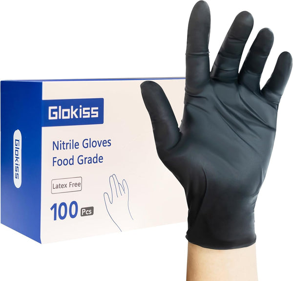 Disposable Nitrile Gloves,Latex Free Rubber Cleaning Gloves 5 Mil,Food Safe Cooking Gloves Working Gloves